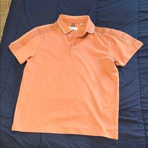 Kenneth Cole Men's Vibrant Orange Polo